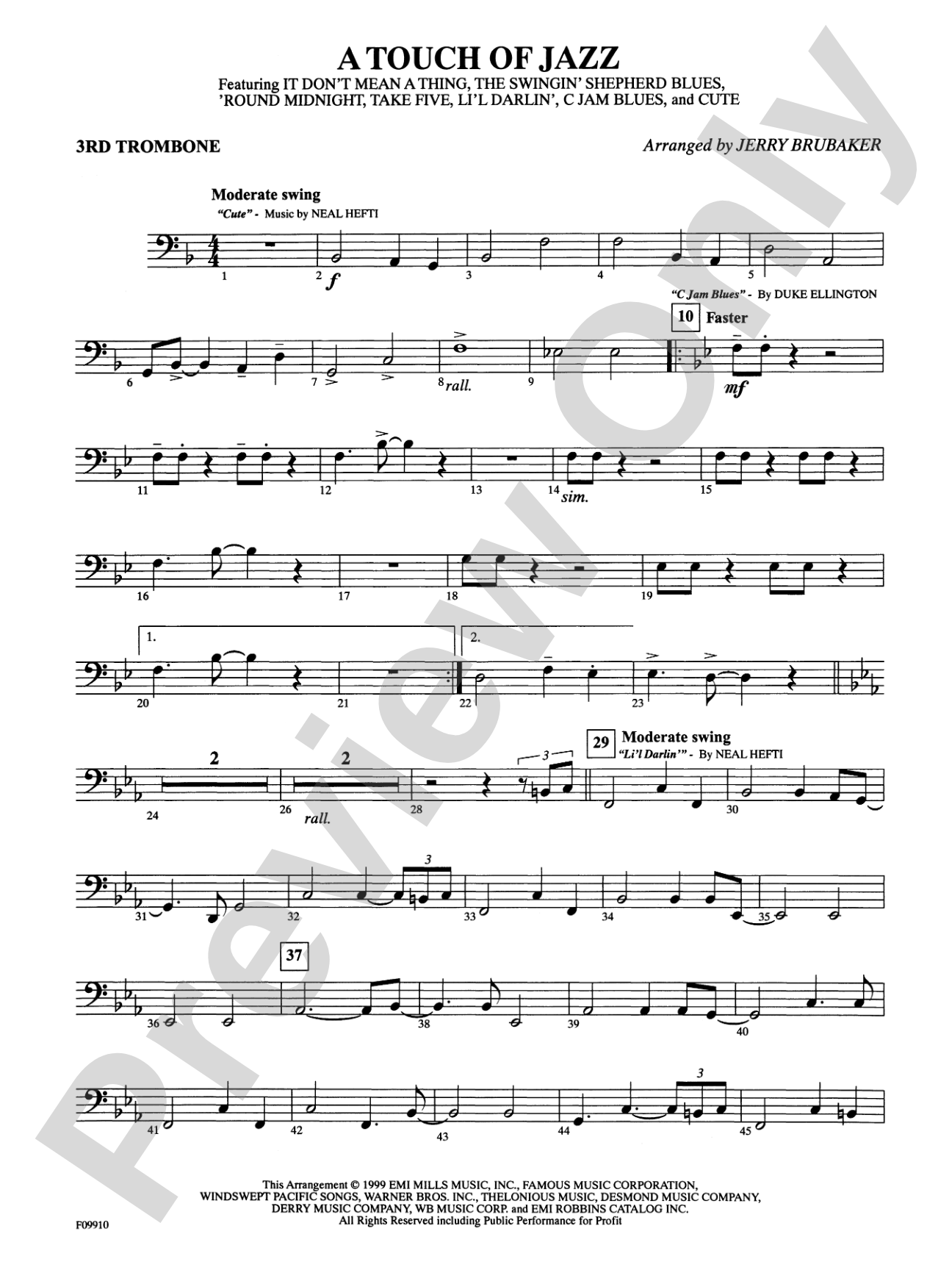 A Touch of Jazz: 3rd Trombone