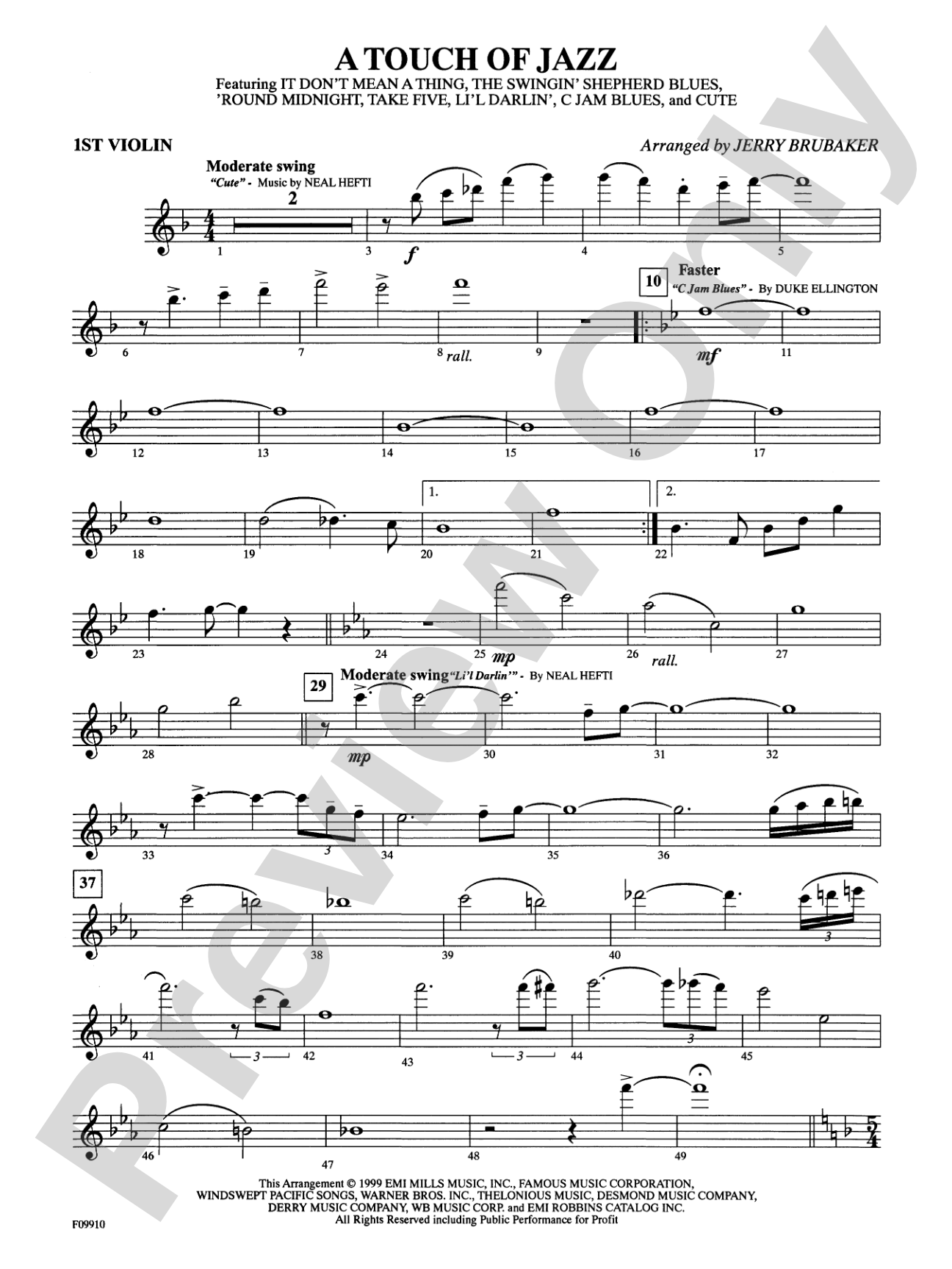A Touch of Jazz: 1st Violin
