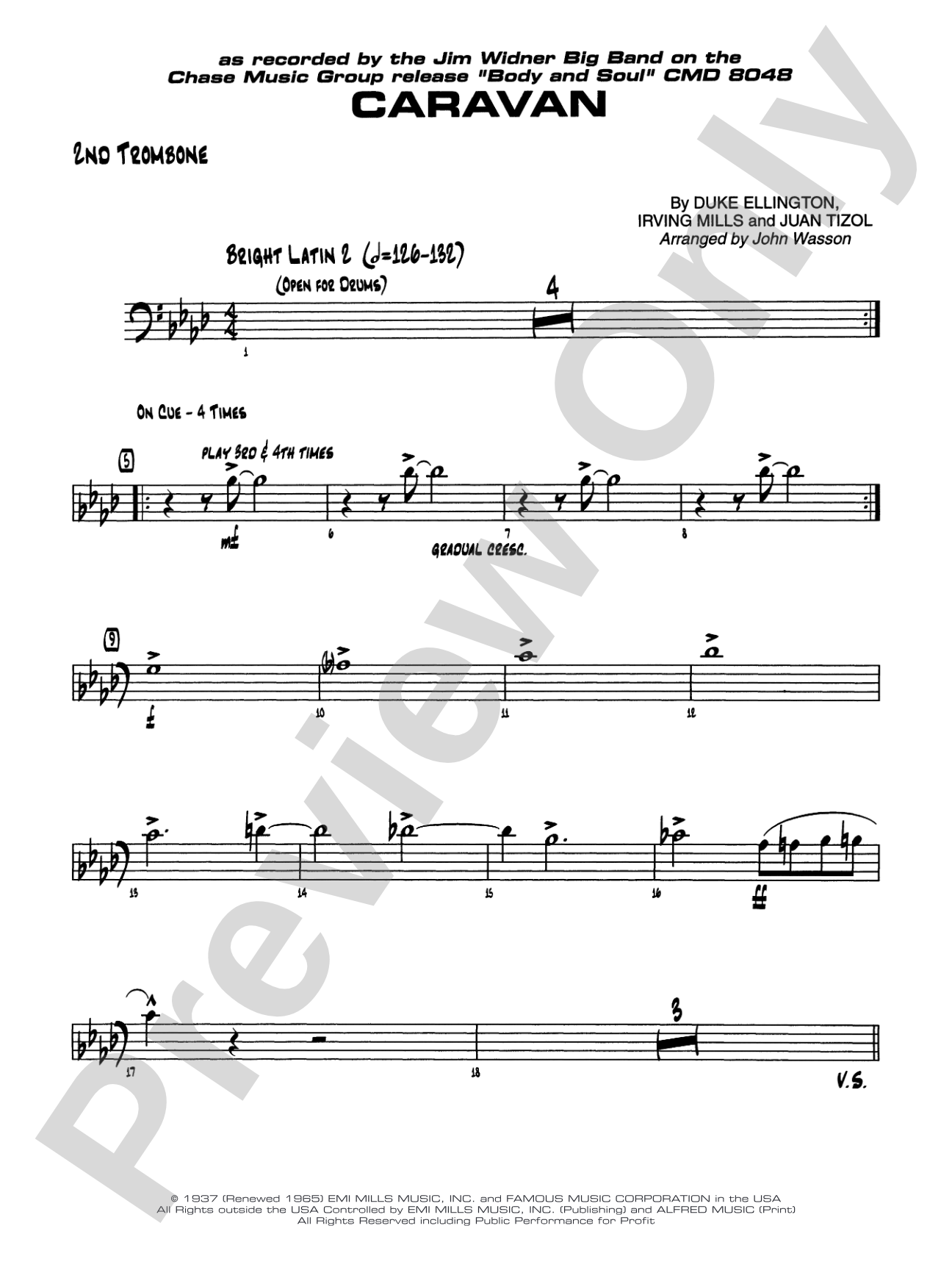 Caravan: 2nd Trombone