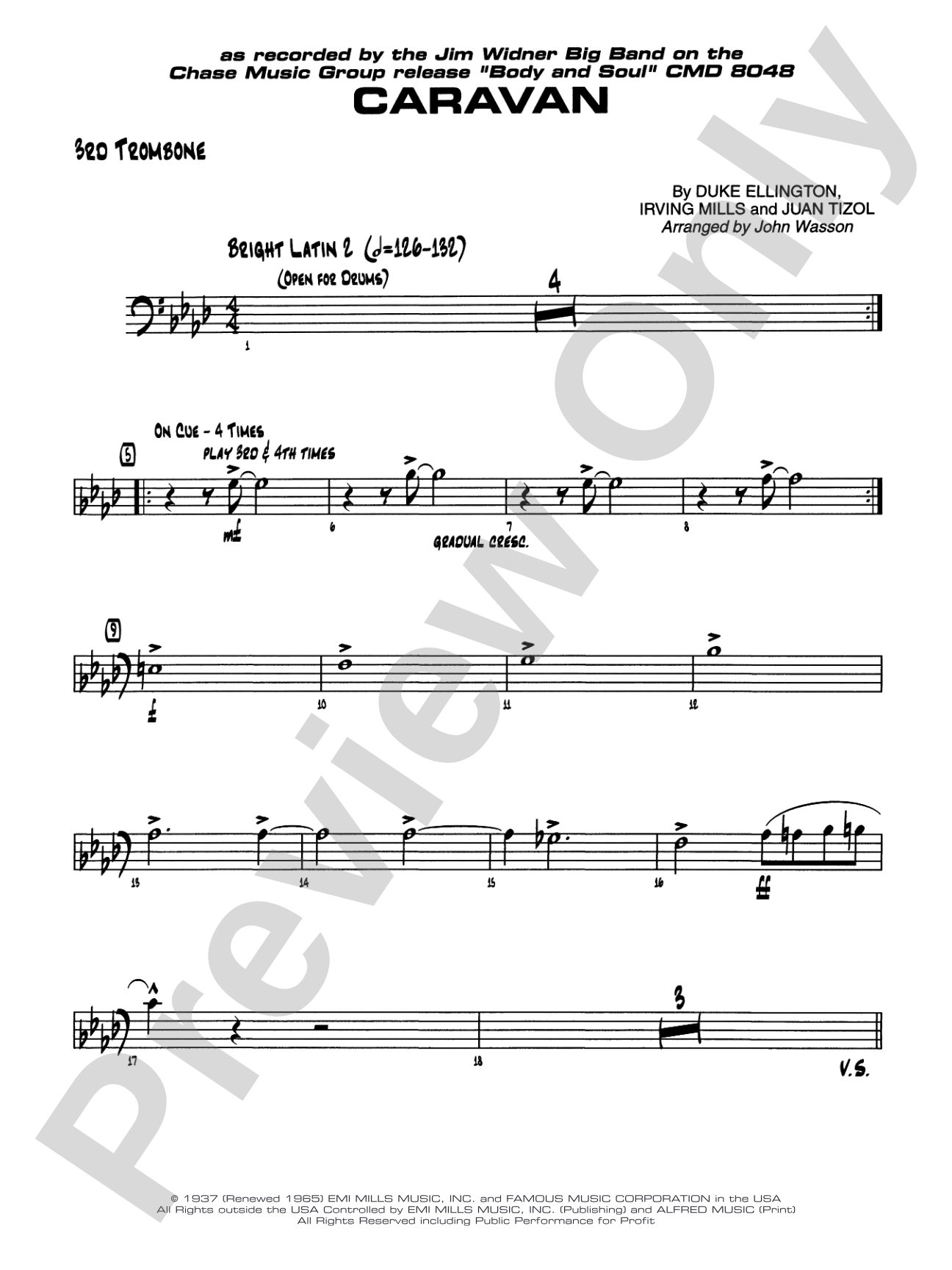 Caravan: 3rd Trombone