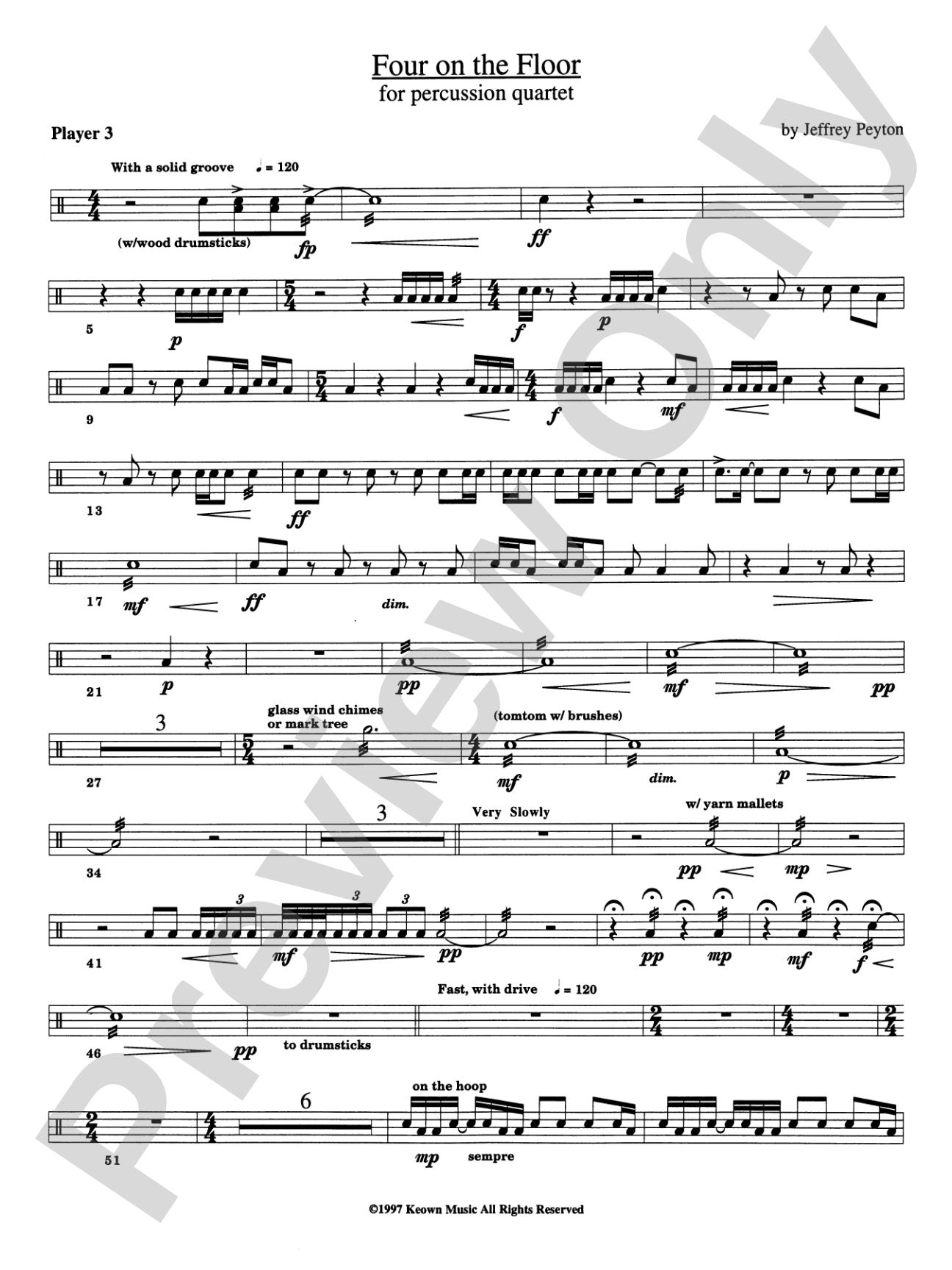 Four on the Floor: 3rd Percussion