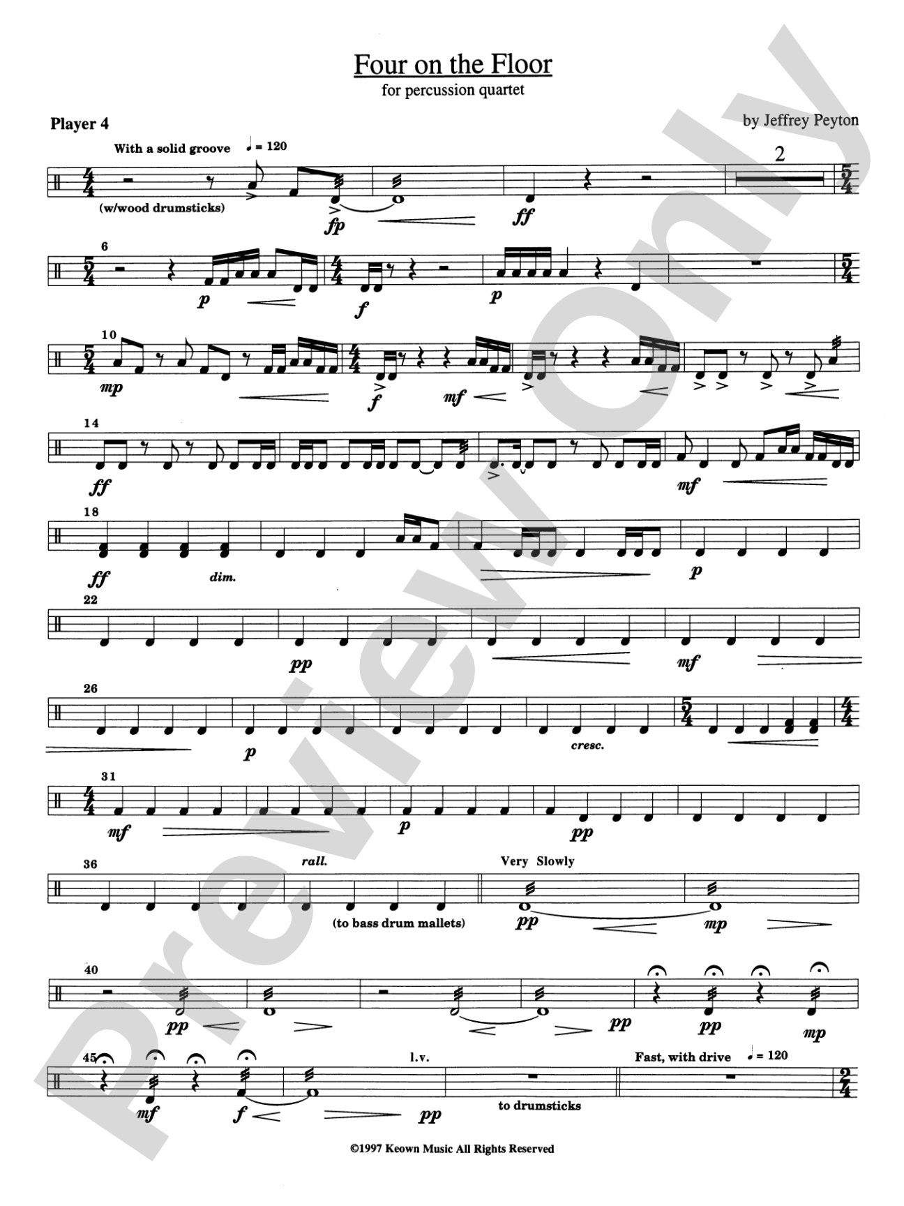 Four on the Floor: 4th Percussion