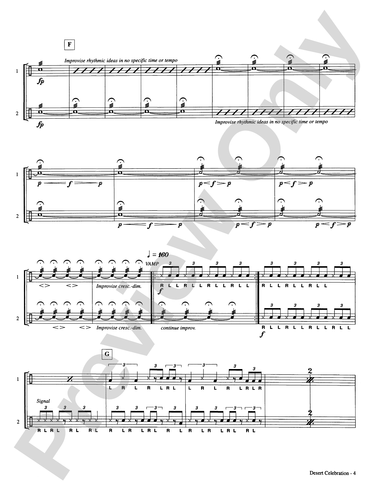 Desert Celebration for Two Djembes: Djembe Duet Part(s)
