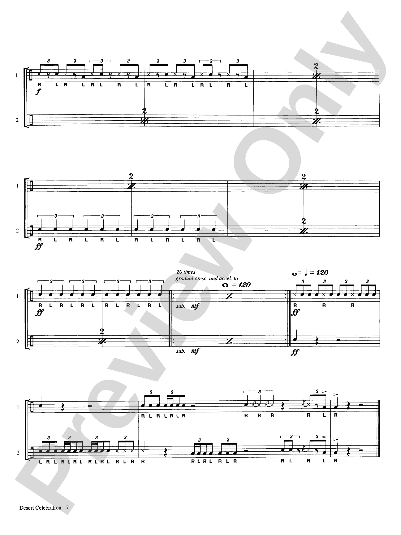Desert Celebration for Two Djembes: Djembe Duet Part(s)