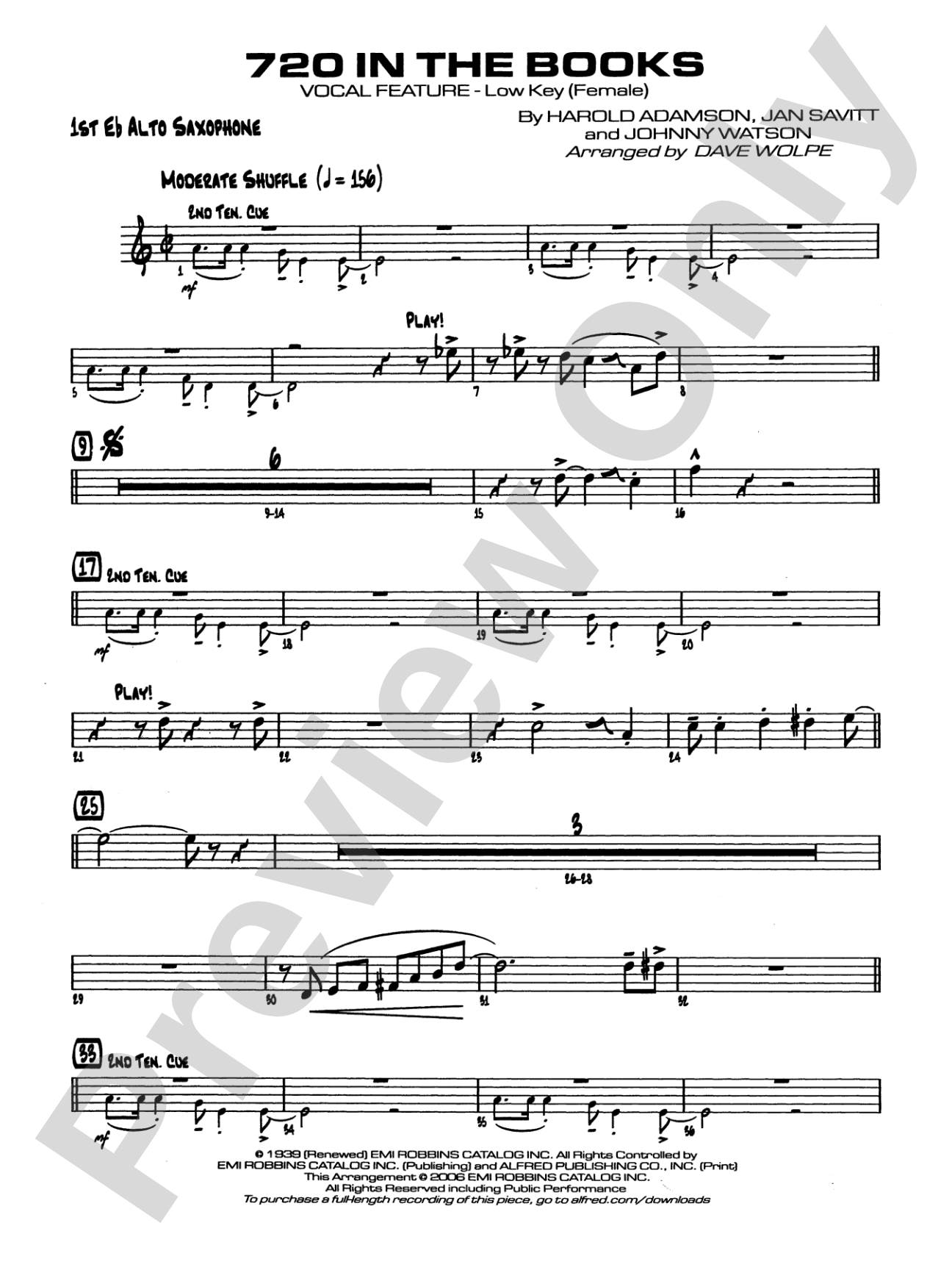 720 in the Books: E-flat Alto Saxophone