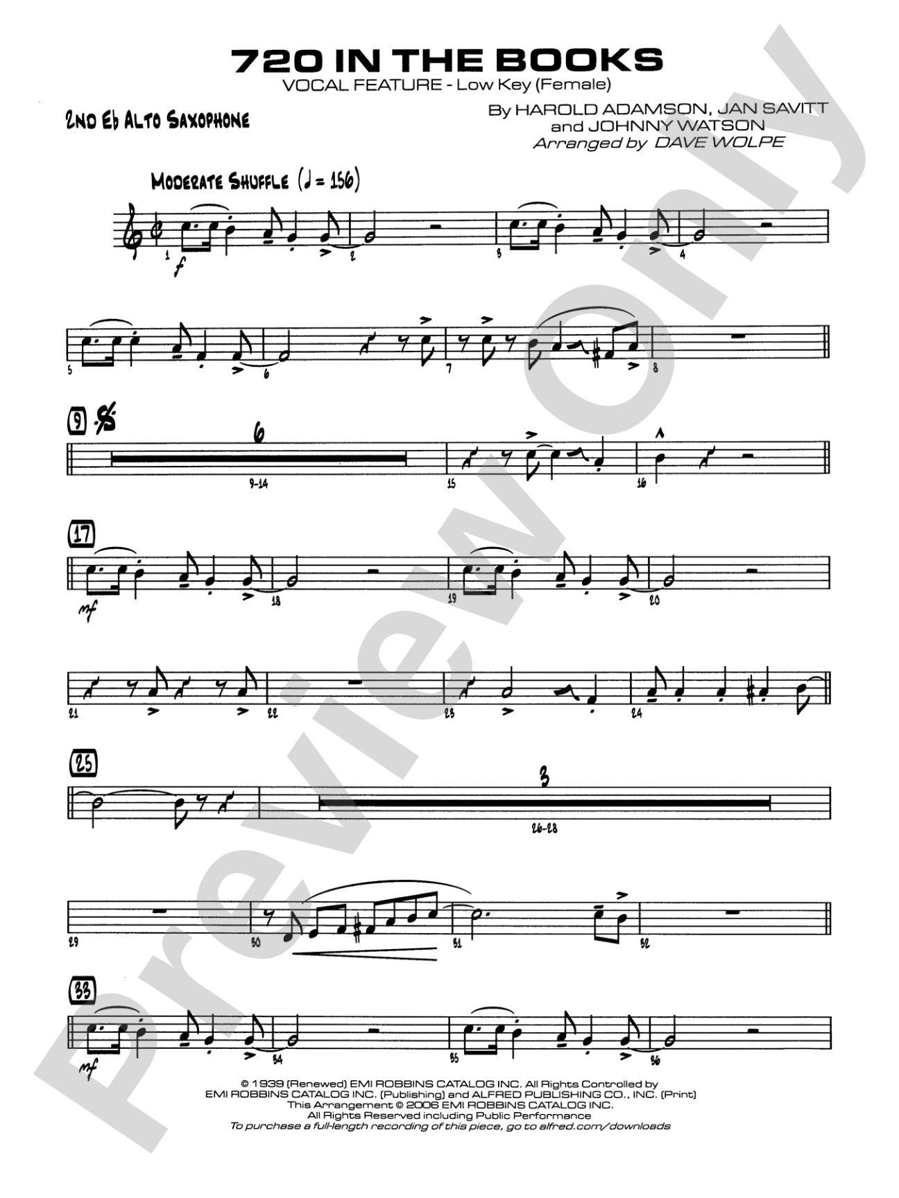 720 in the Books: 2nd E-flat Alto Saxophone
