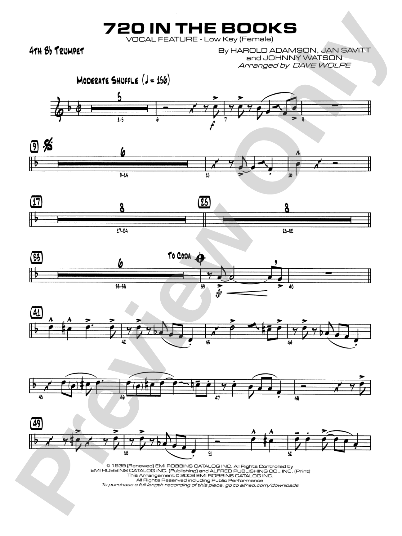 720 in the Books: 4th B-flat Trumpet
