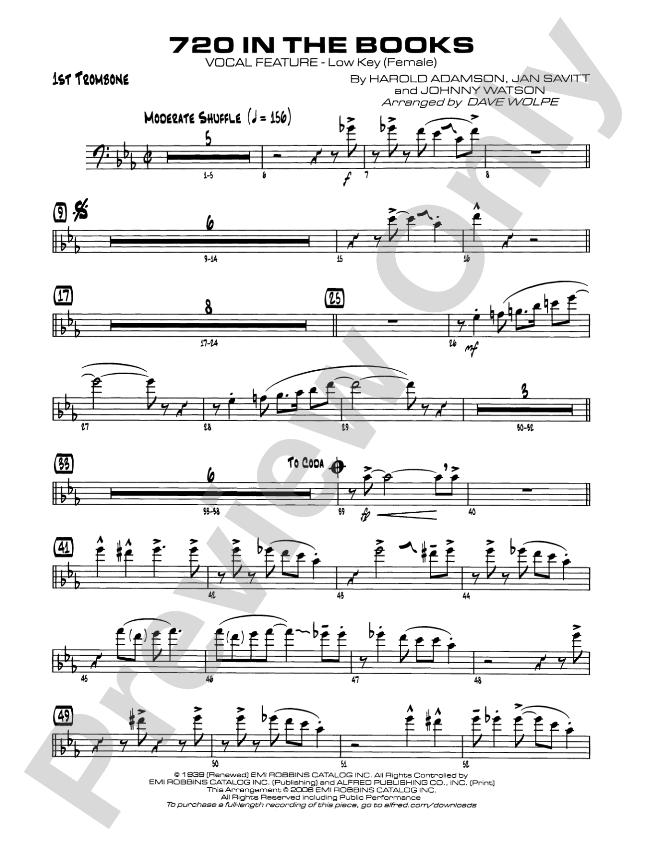 720 in the Books: 1st Trombone