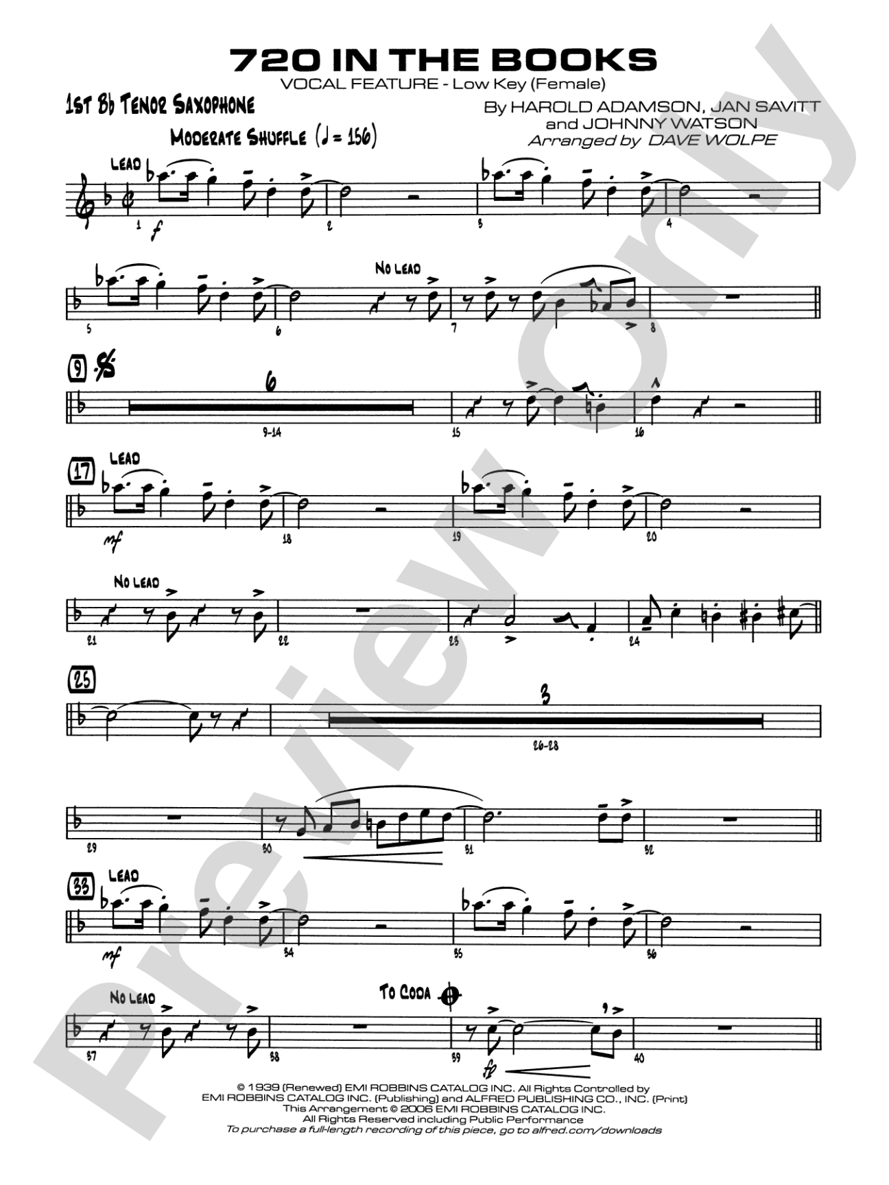 720 in the Books: B-flat Tenor Saxophone