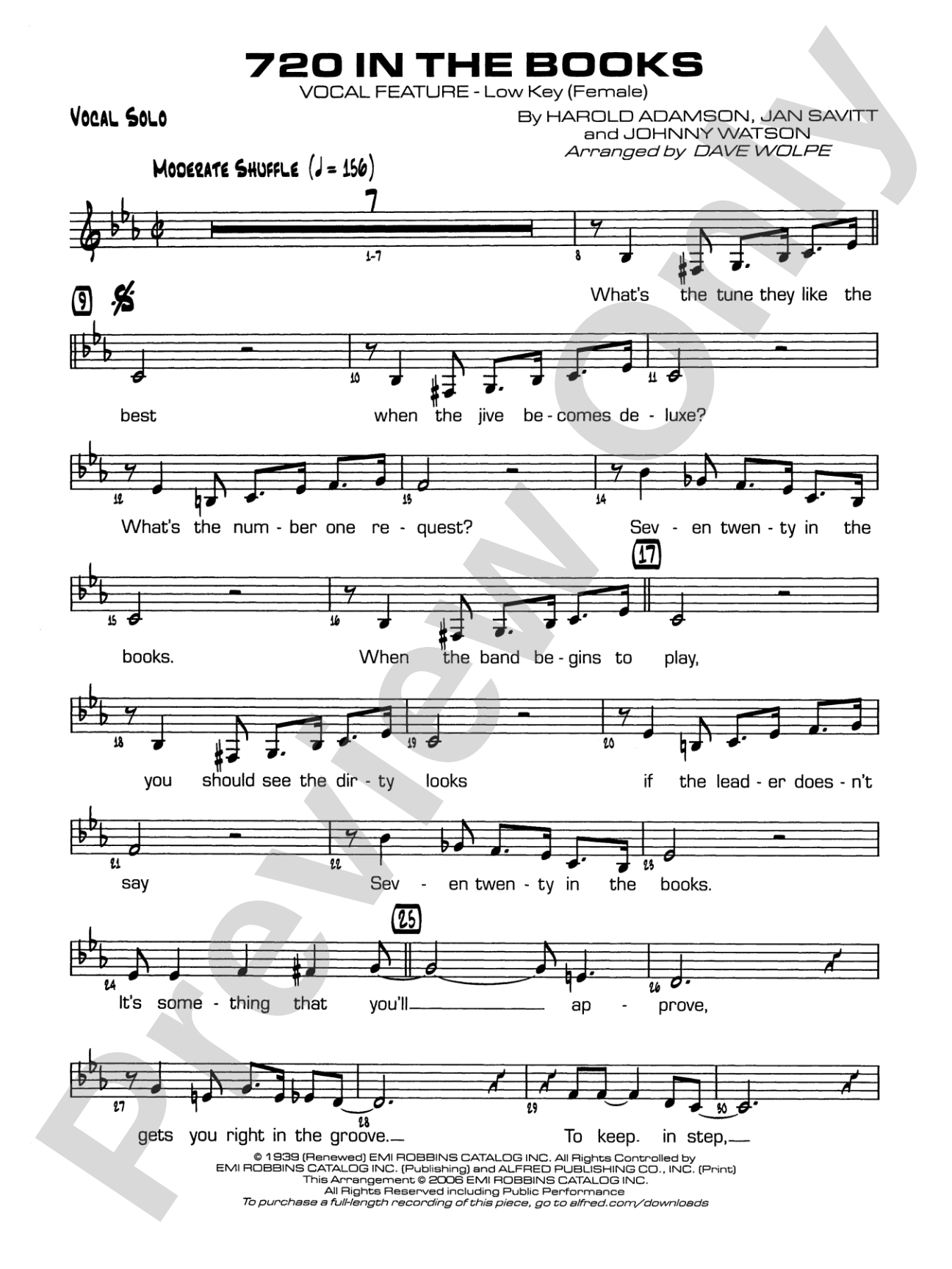720 in the Books: Vocal Solo