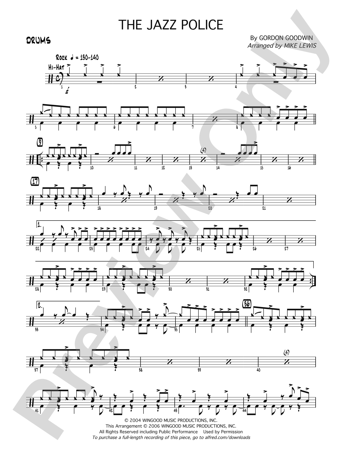 The Jazz Police: Drums