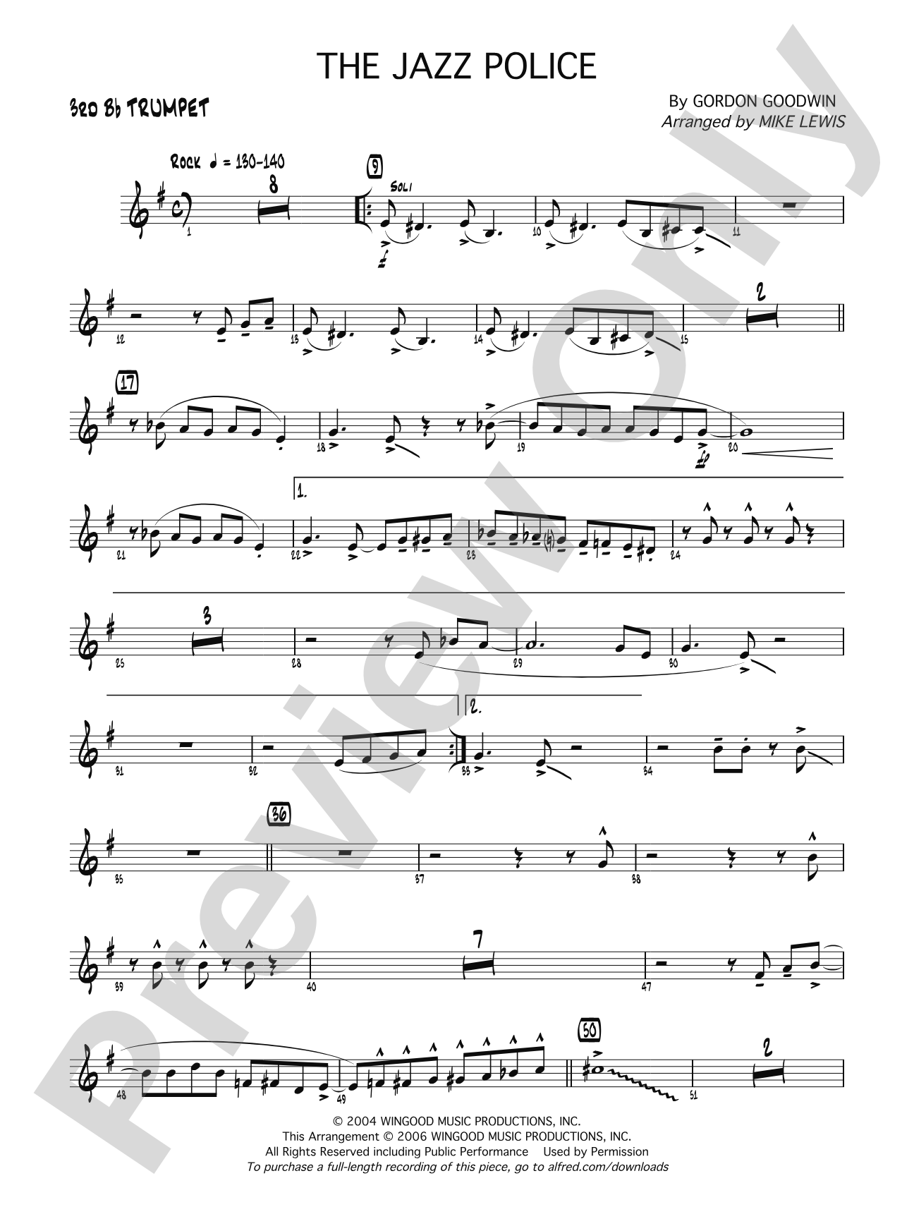 The Jazz Police: 3rd B-flat Trumpet