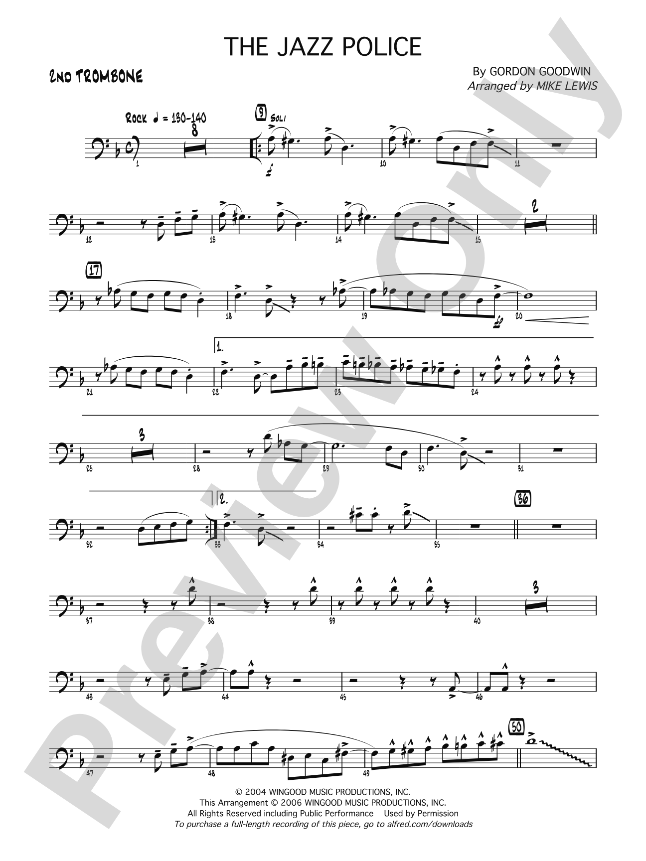 The Jazz Police: 2nd Trombone