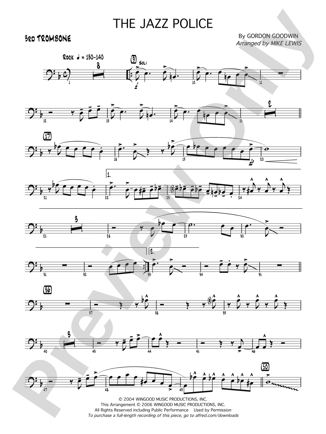 The Jazz Police: 3rd Trombone
