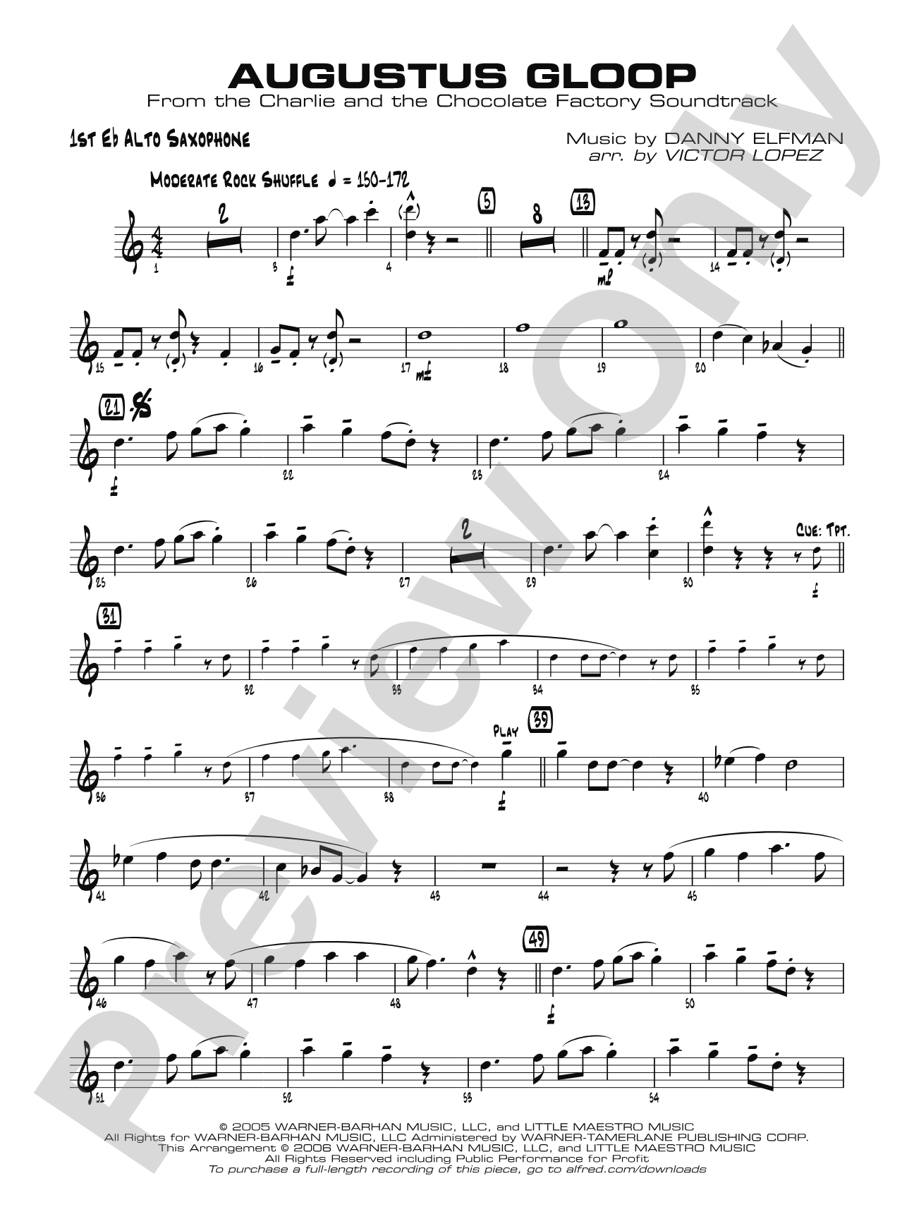 Augustus Gloop: E-flat Alto Saxophone