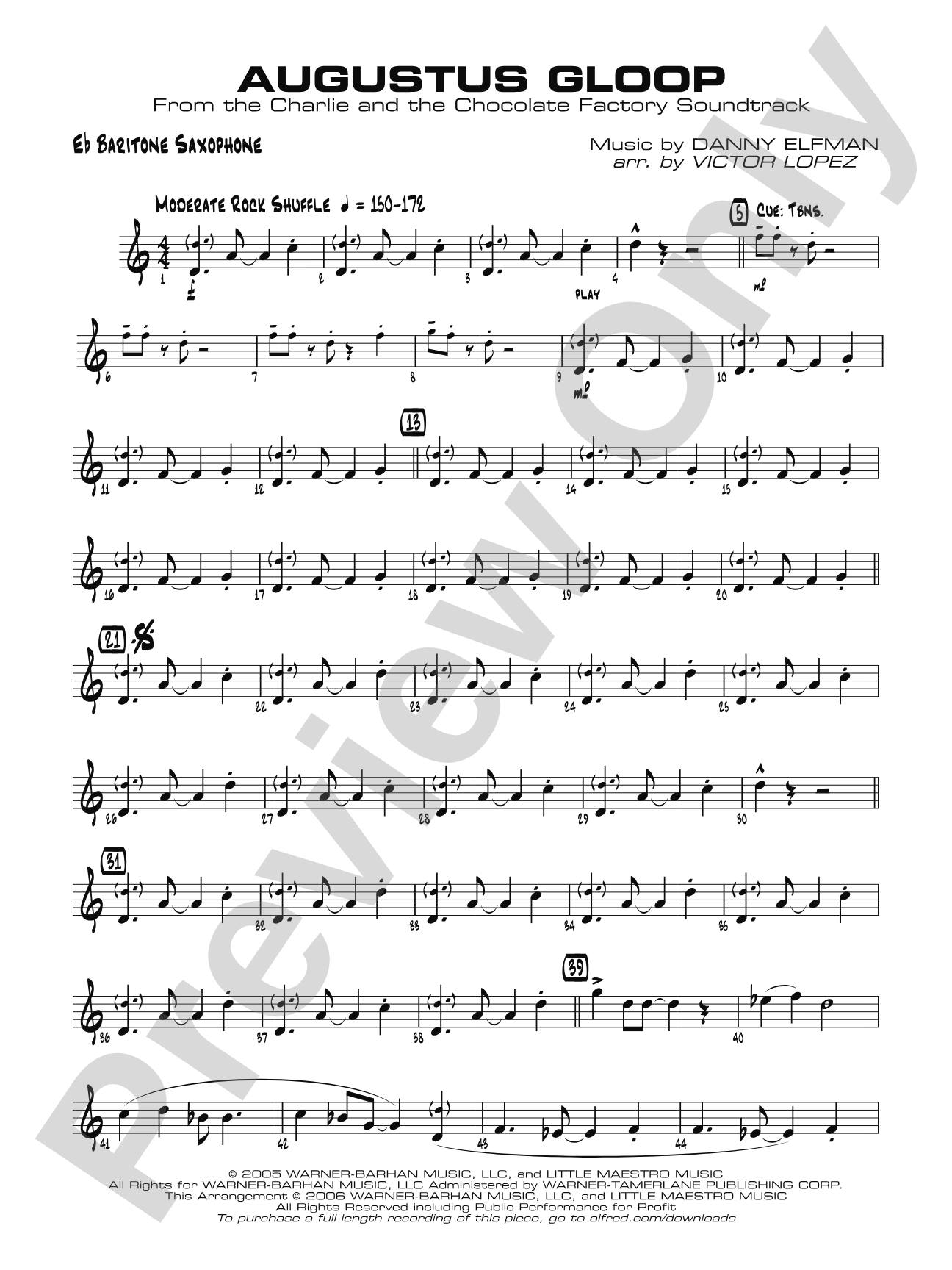 Augustus Gloop: E-flat Baritone Saxophone