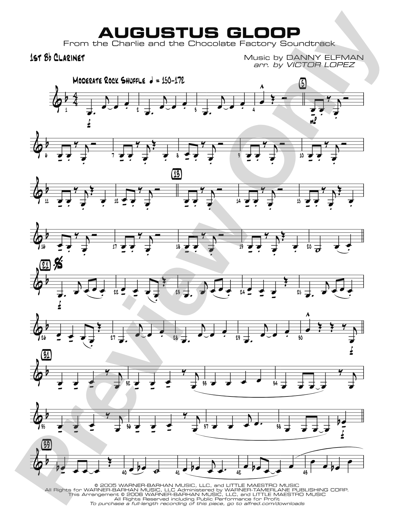 Augustus Gloop: 1st B-flat Clarinet