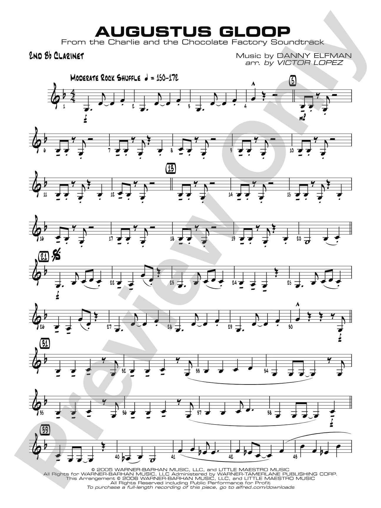 Augustus Gloop: 2nd B-flat Clarinet