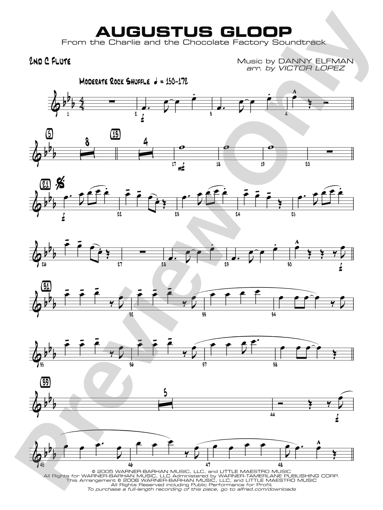 Augustus Gloop: 2nd Flute