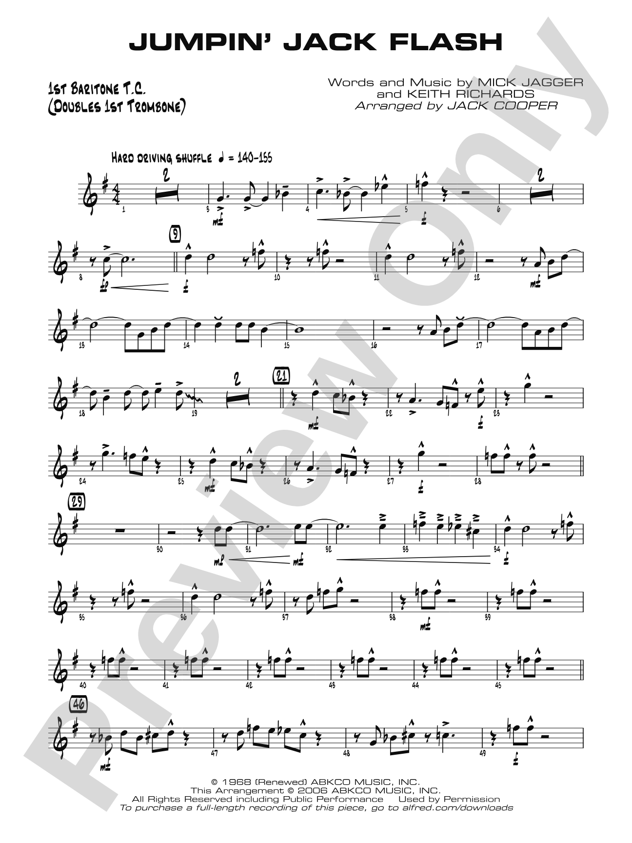 Jumpin' Jack Flash: Baritone T.C.