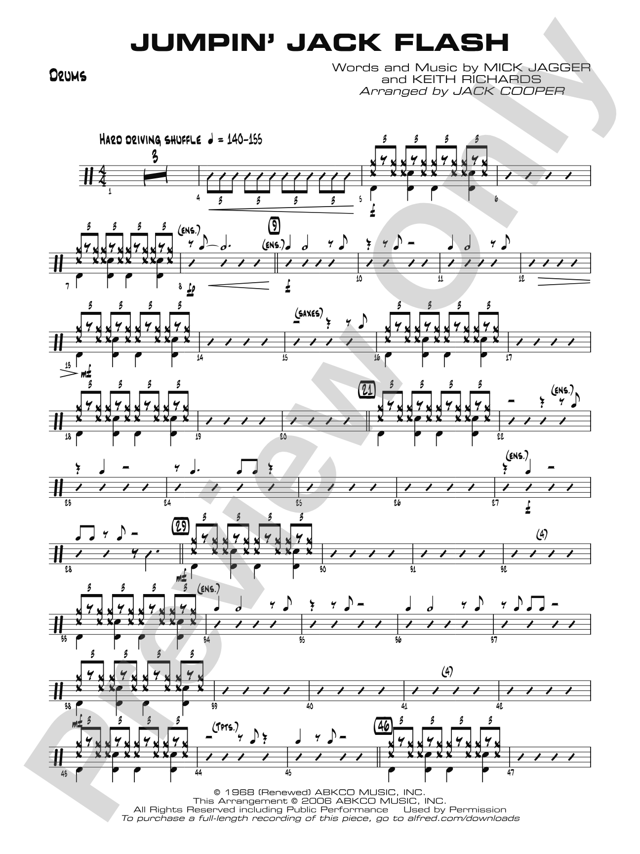 Jumpin' Jack Flash: Drums