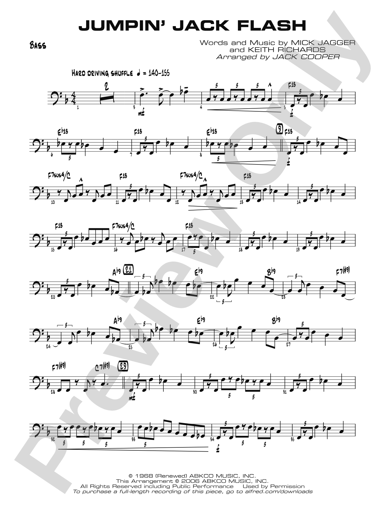 Jumpin' Jack Flash: String Bass