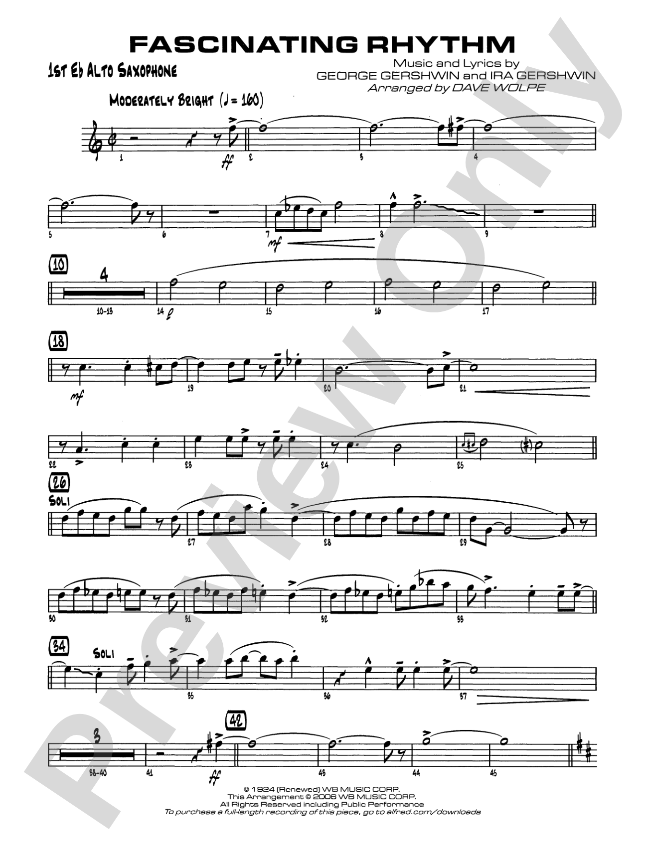 Fascinating Rhythm: E-flat Alto Saxophone