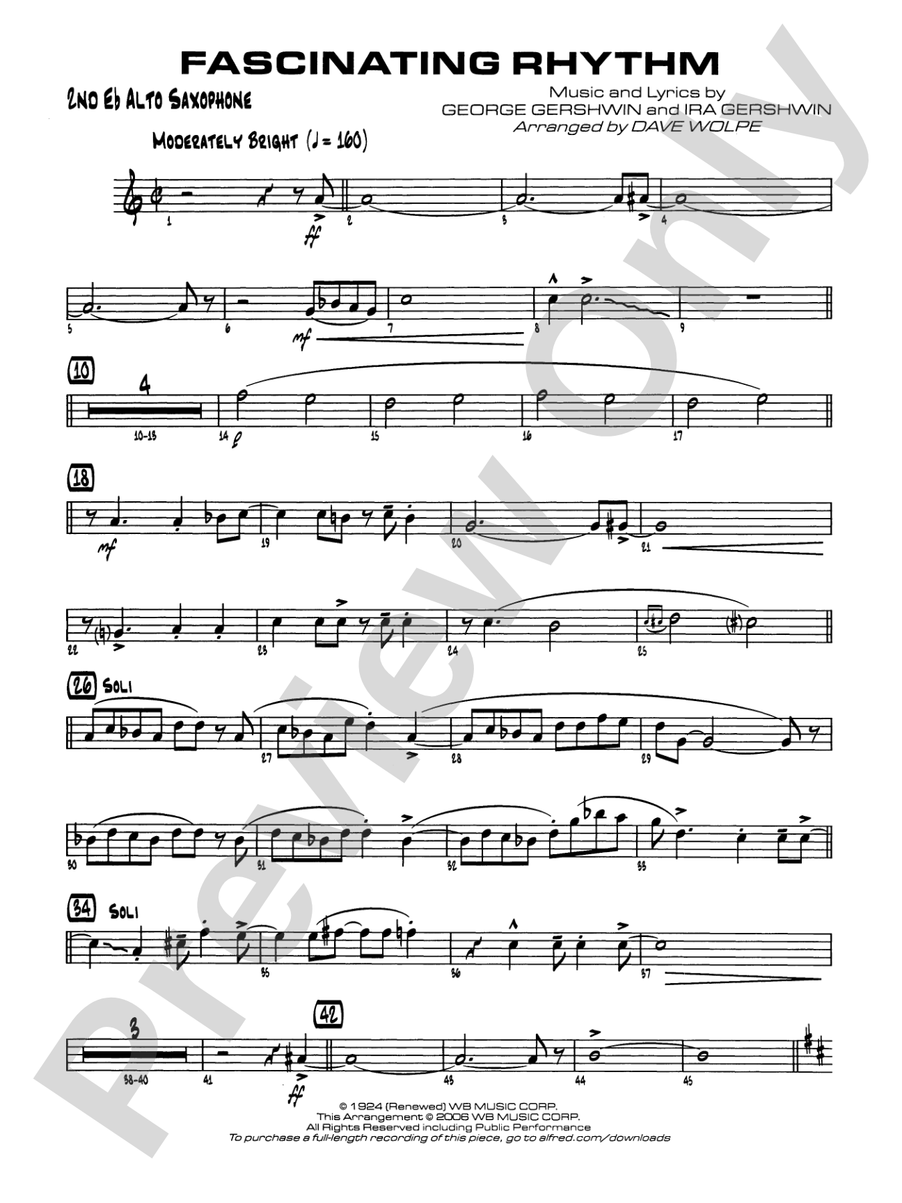 Fascinating Rhythm: 2nd E-flat Alto Saxophone