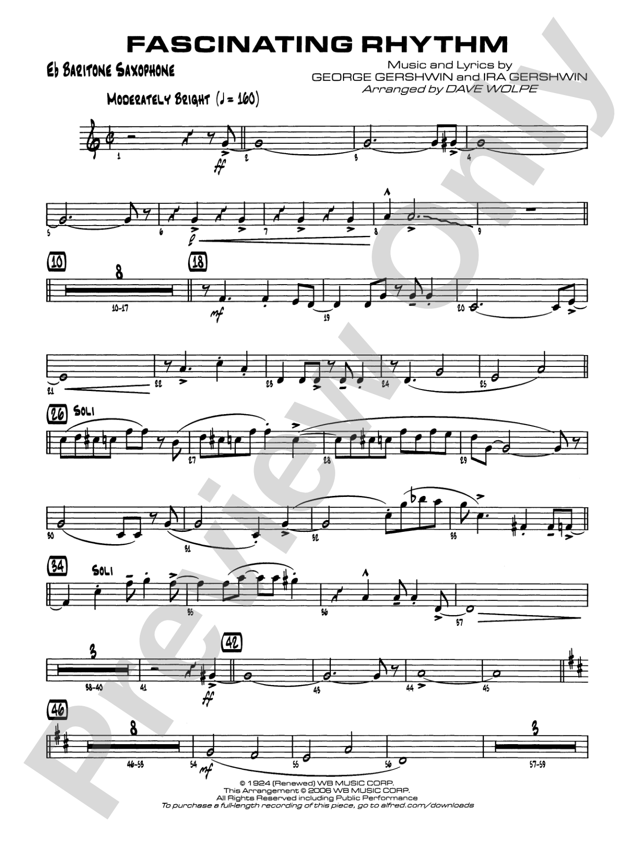 Fascinating Rhythm: E-flat Baritone Saxophone