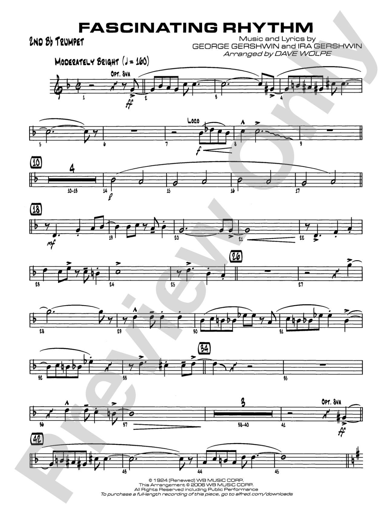 Fascinating Rhythm: 2nd B-flat Trumpet