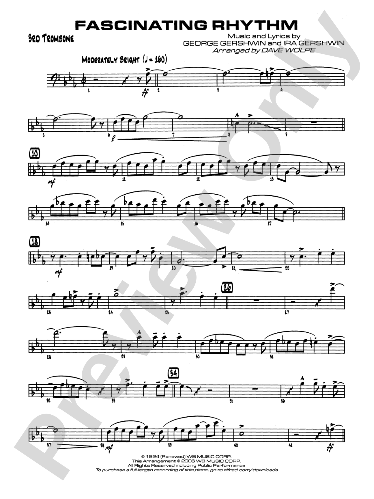 Fascinating Rhythm: 3rd Trombone