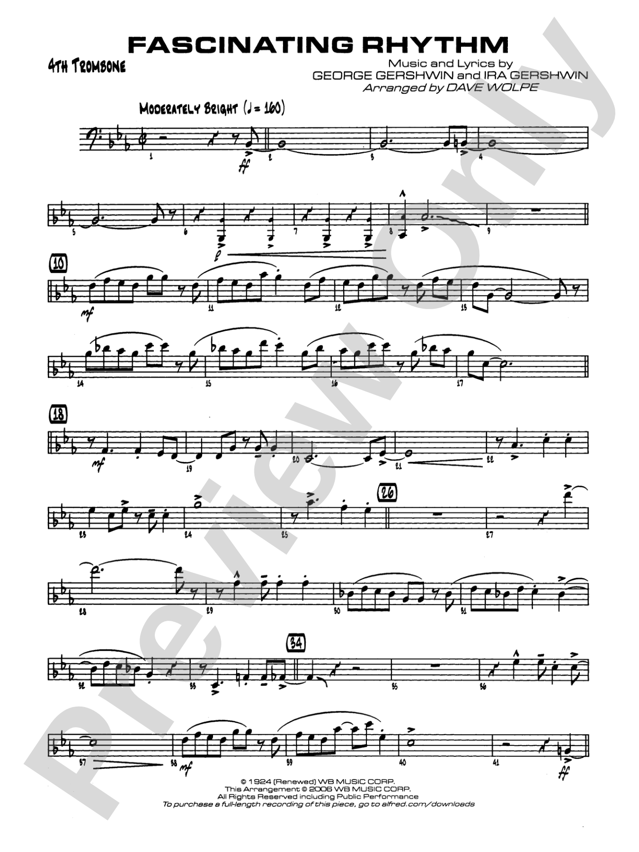 Fascinating Rhythm: 4th Trombone