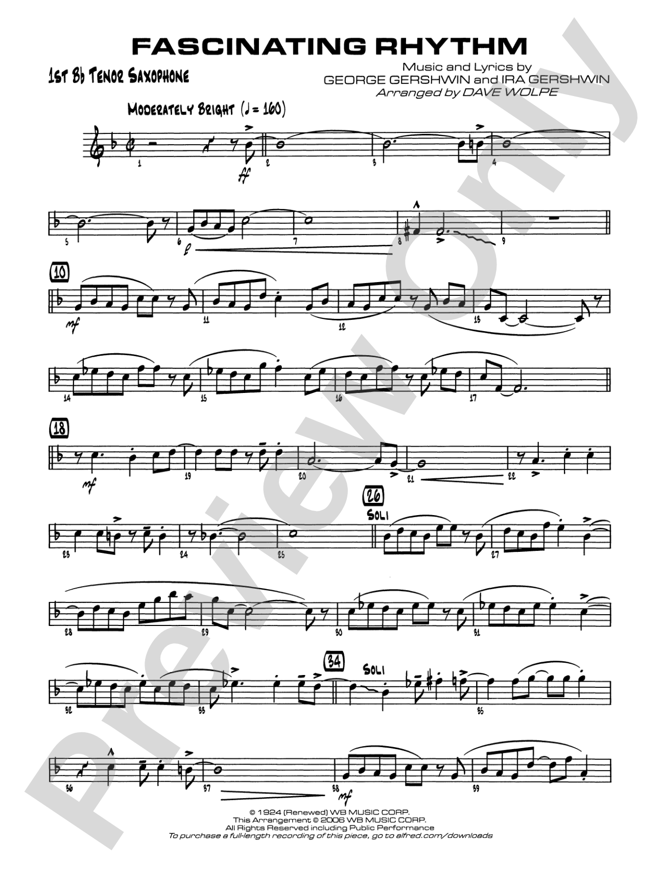 Fascinating Rhythm: B-flat Tenor Saxophone