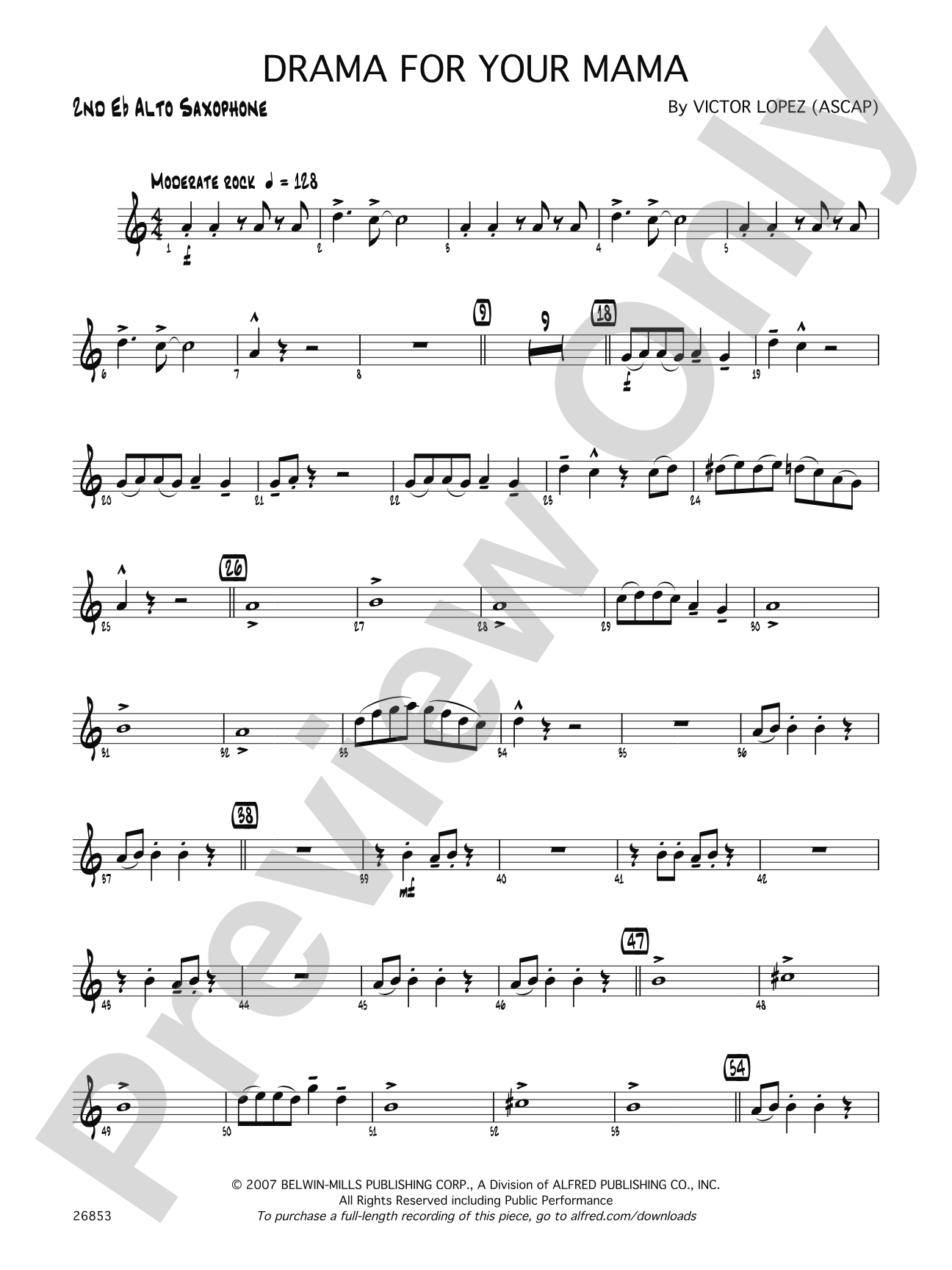 Drama for Your Mama: 2nd E-flat Alto Saxophone