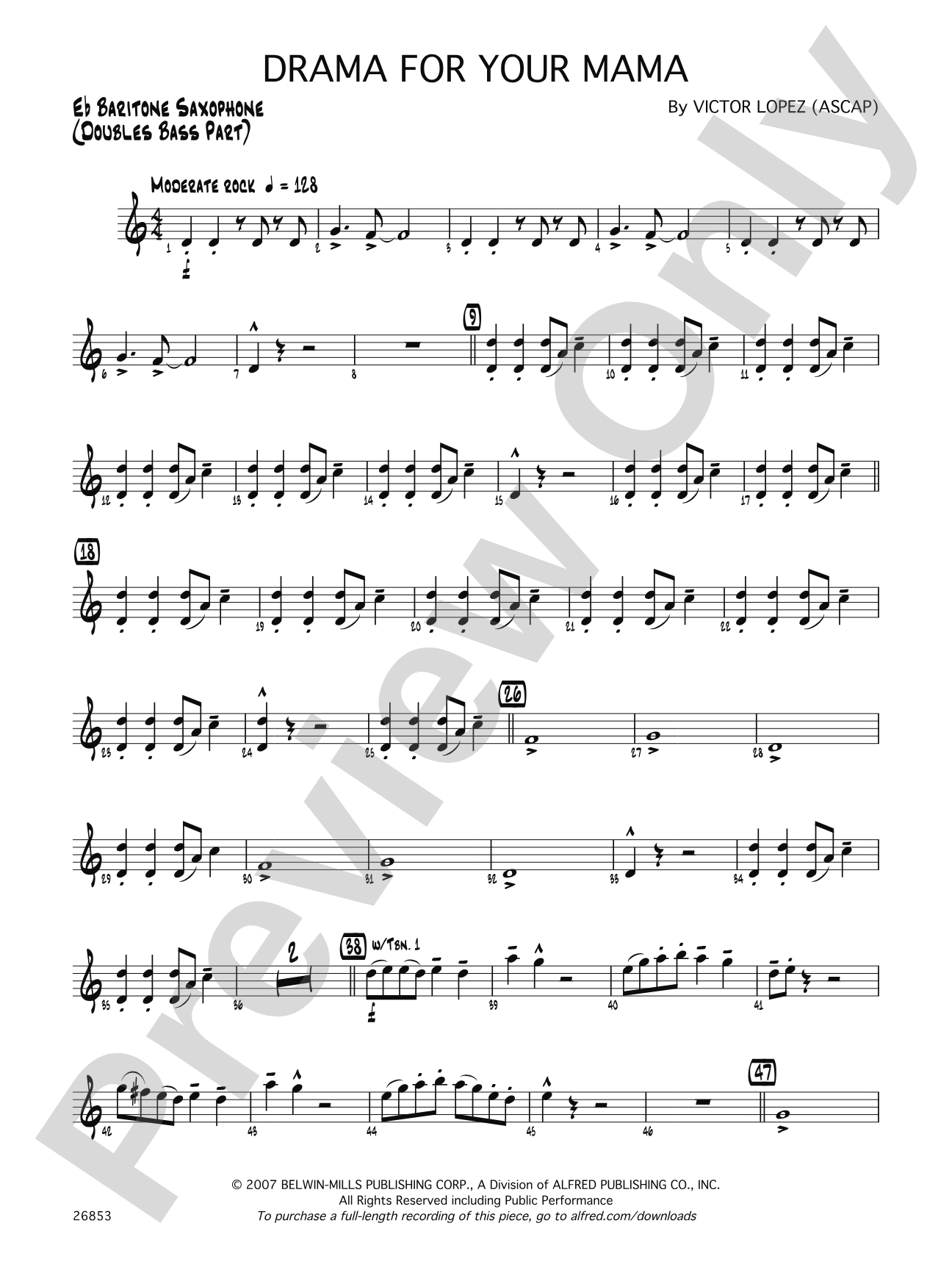 Drama for Your Mama: E-flat Baritone Saxophone