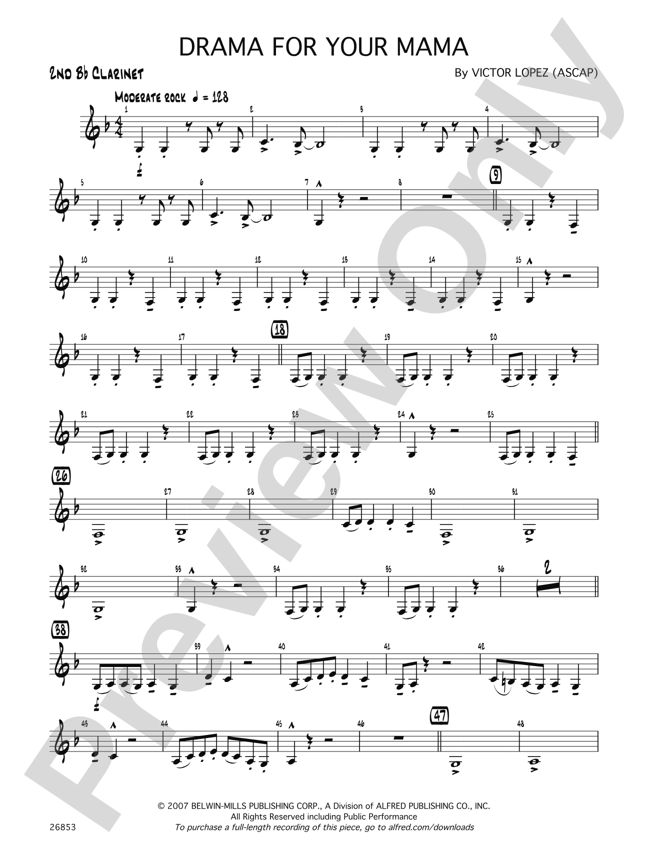 Drama for Your Mama: 2nd B-flat Clarinet