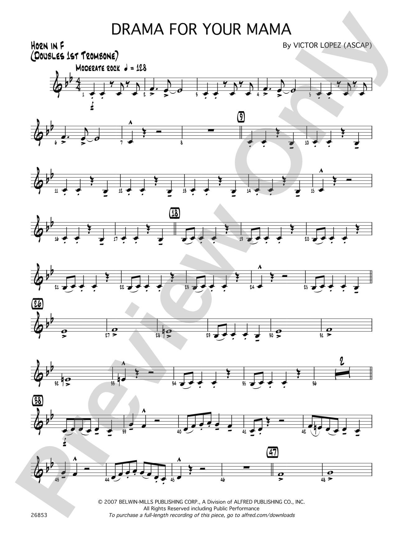 Drama for Your Mama: 1st F Horn
