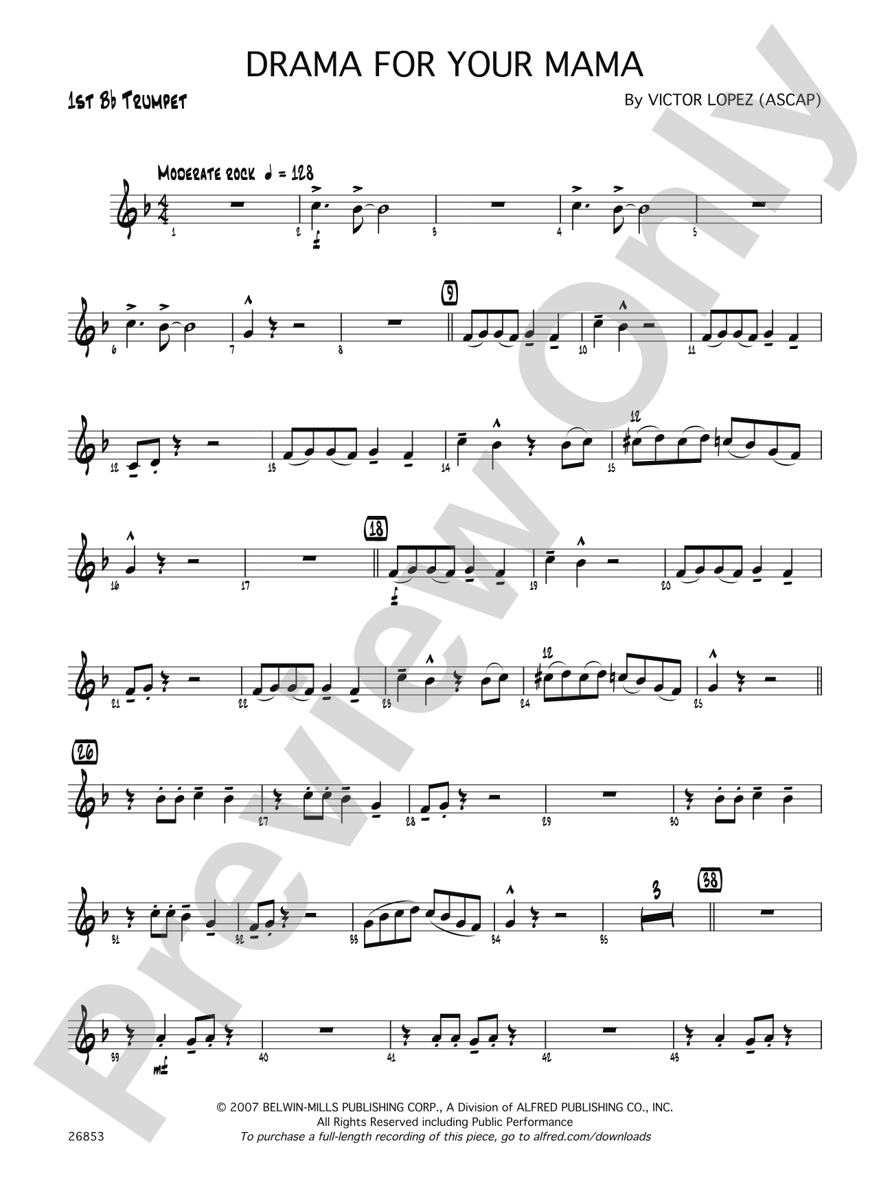 Drama for Your Mama: 1st B-flat Trumpet