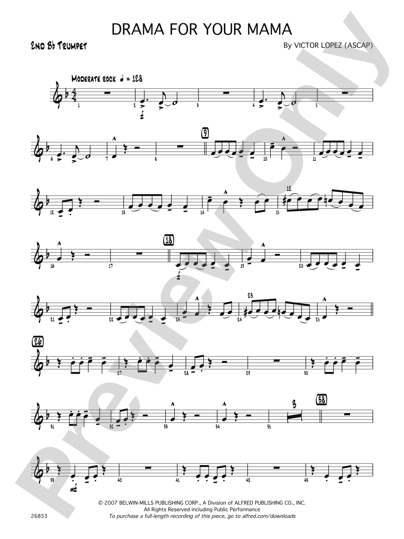 Drama for Your Mama: 2nd B-flat Trumpet