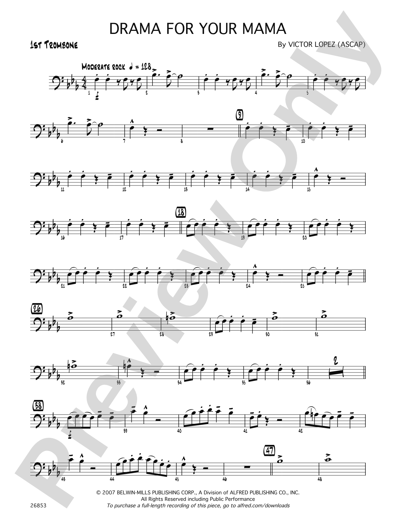 Drama for Your Mama: 1st Trombone