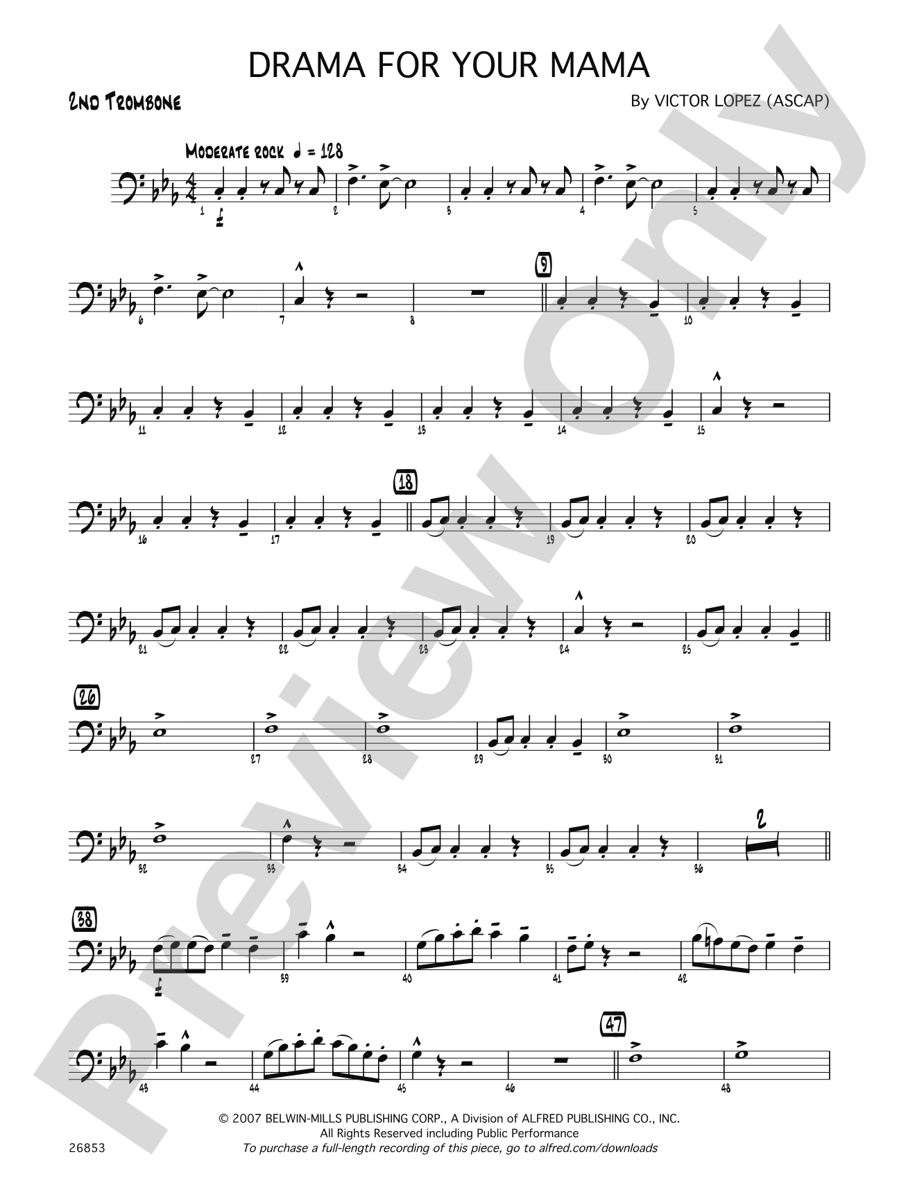Drama for Your Mama: 2nd Trombone