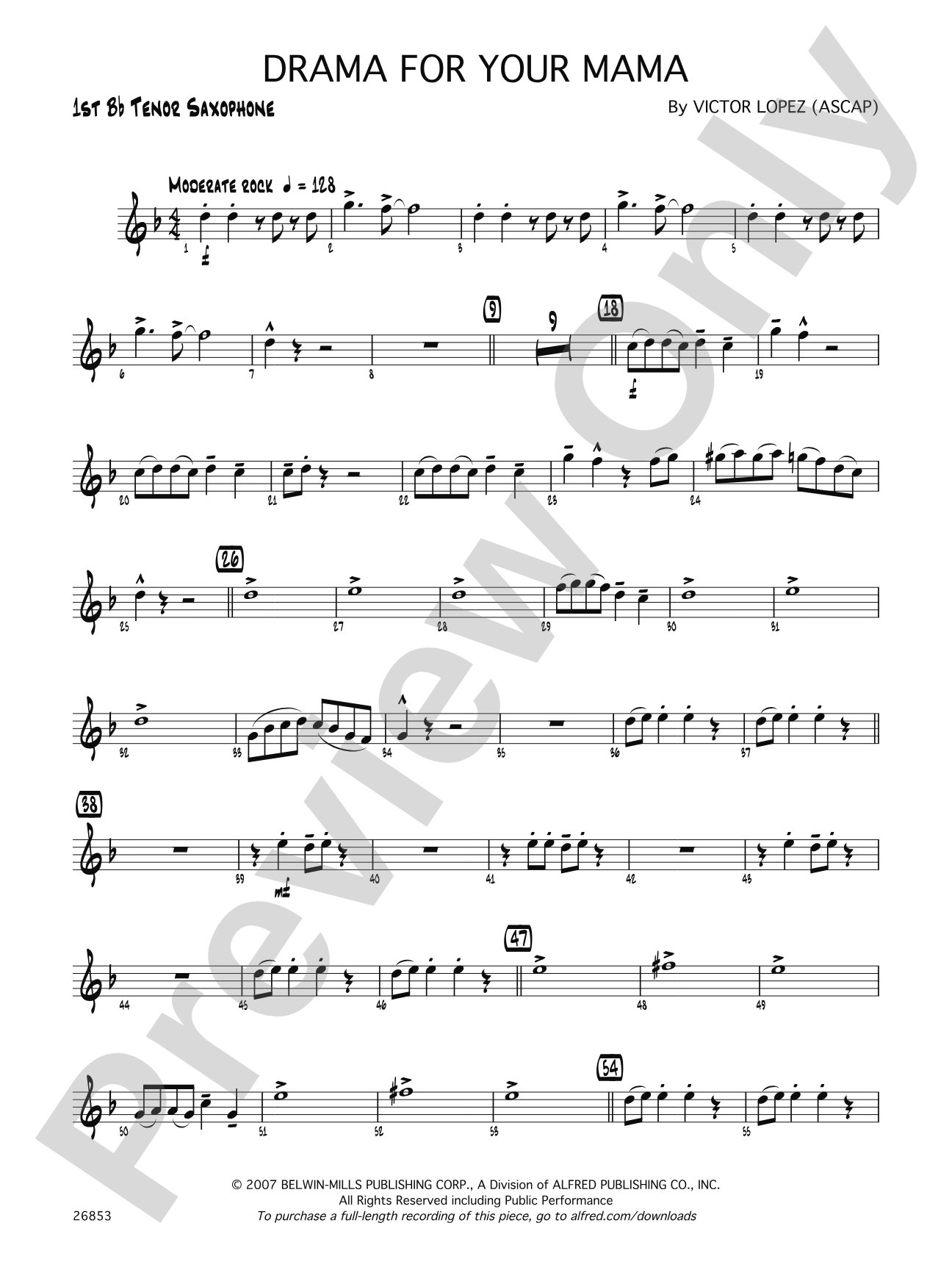 Drama for Your Mama: B-flat Tenor Saxophone