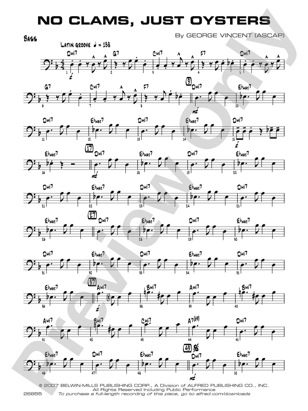 No Clams, Just Oysters: String Bass