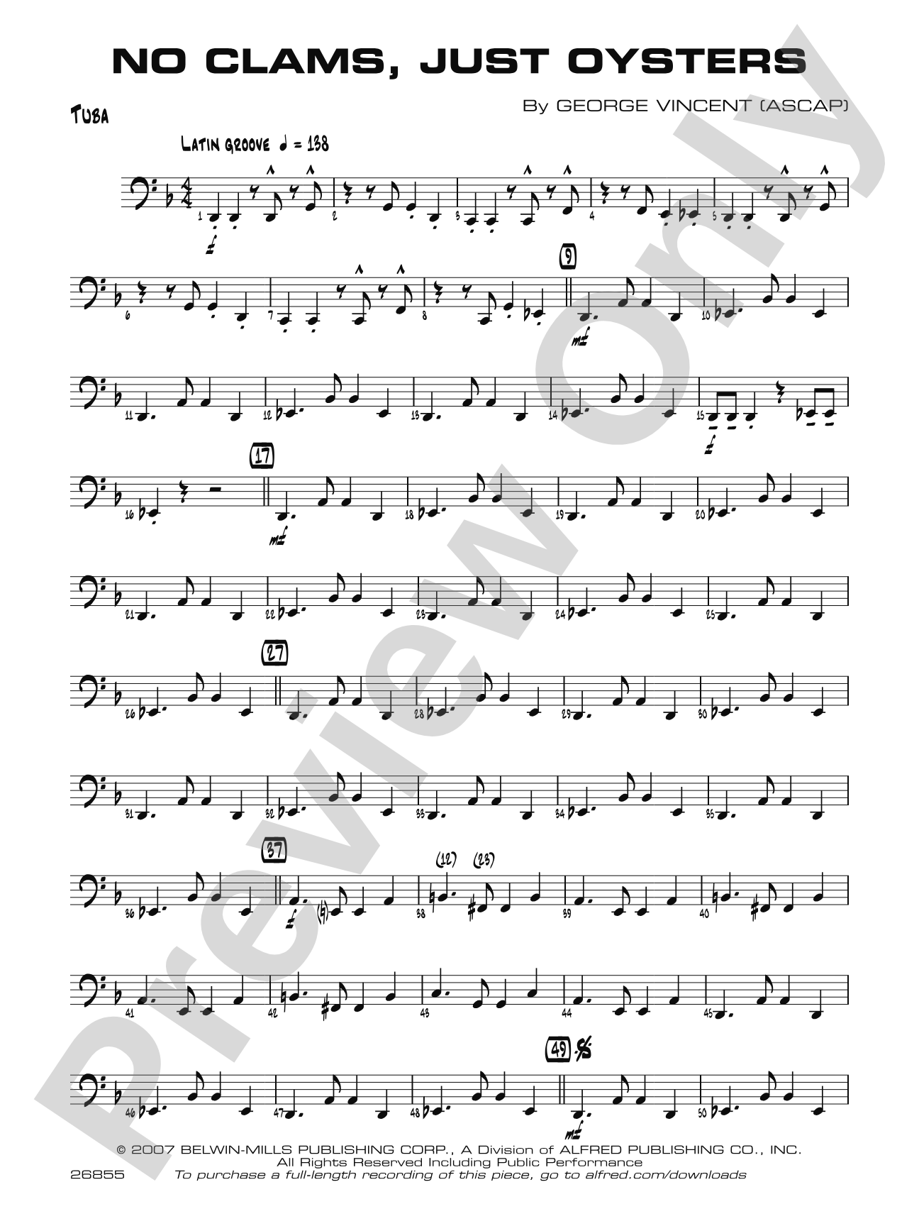 No Clams, Just Oysters: Tuba