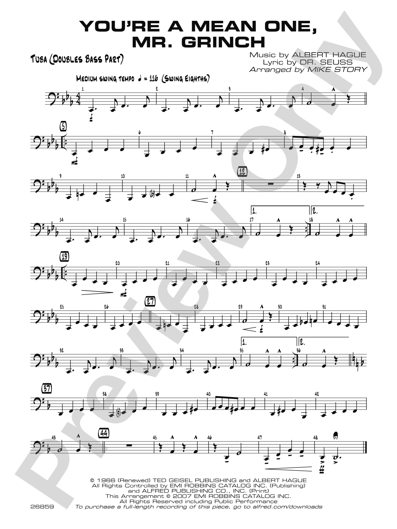 You're a Mean One, Mr. Grinch: Tuba