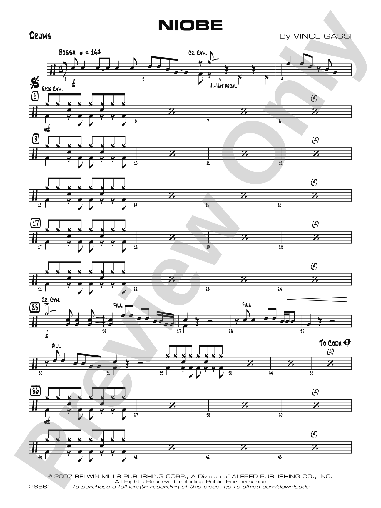 Niobe: Drums