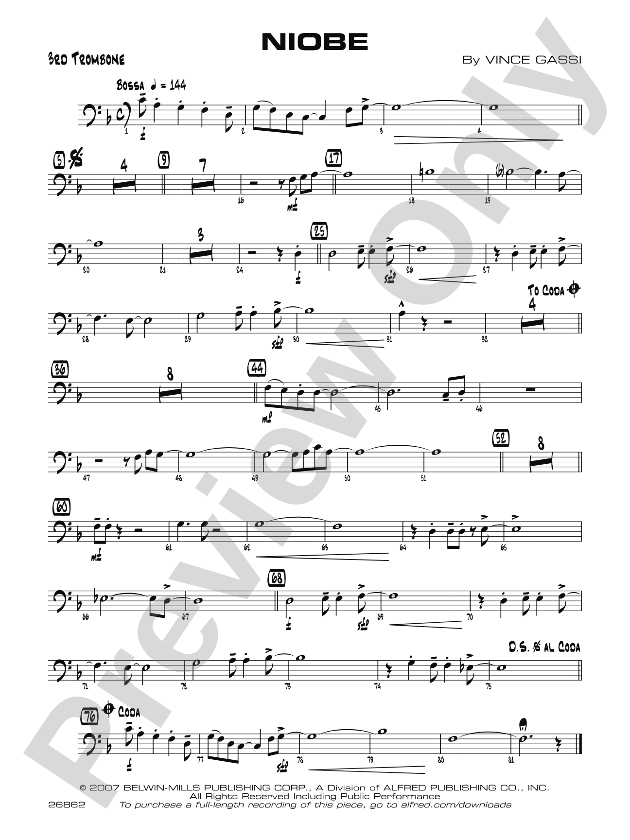 Niobe: 3rd Trombone