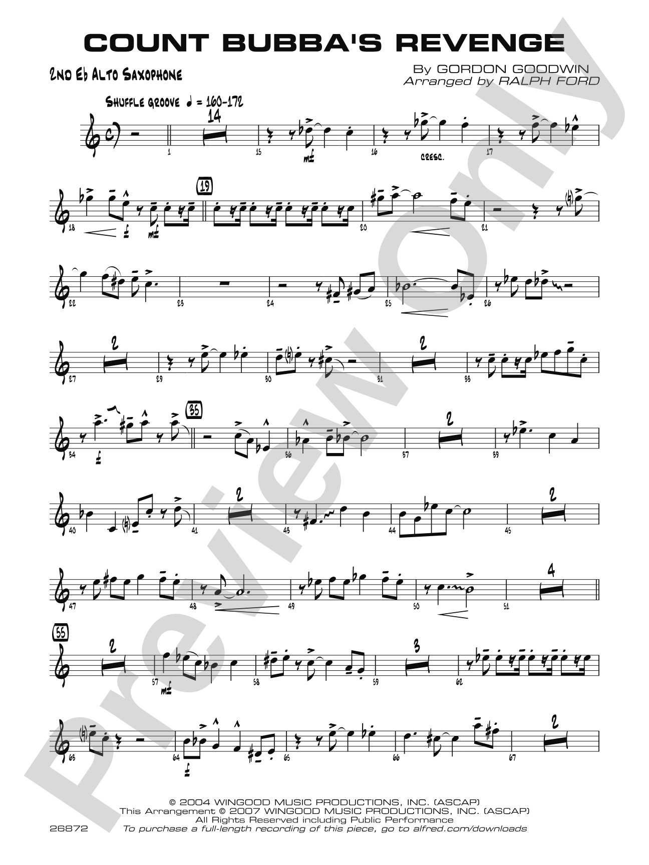 Count Bubba's Revenge: 2nd E-flat Alto Saxophone