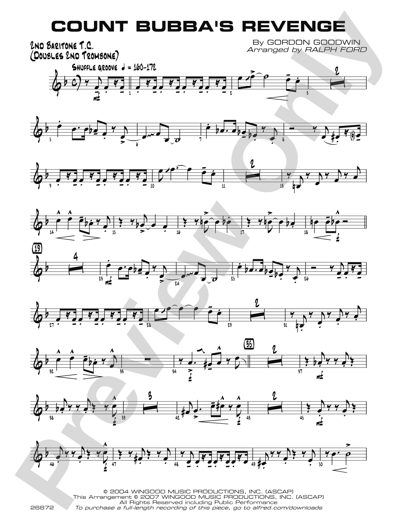 Count Bubba's Revenge: 2nd Baritone T.C.