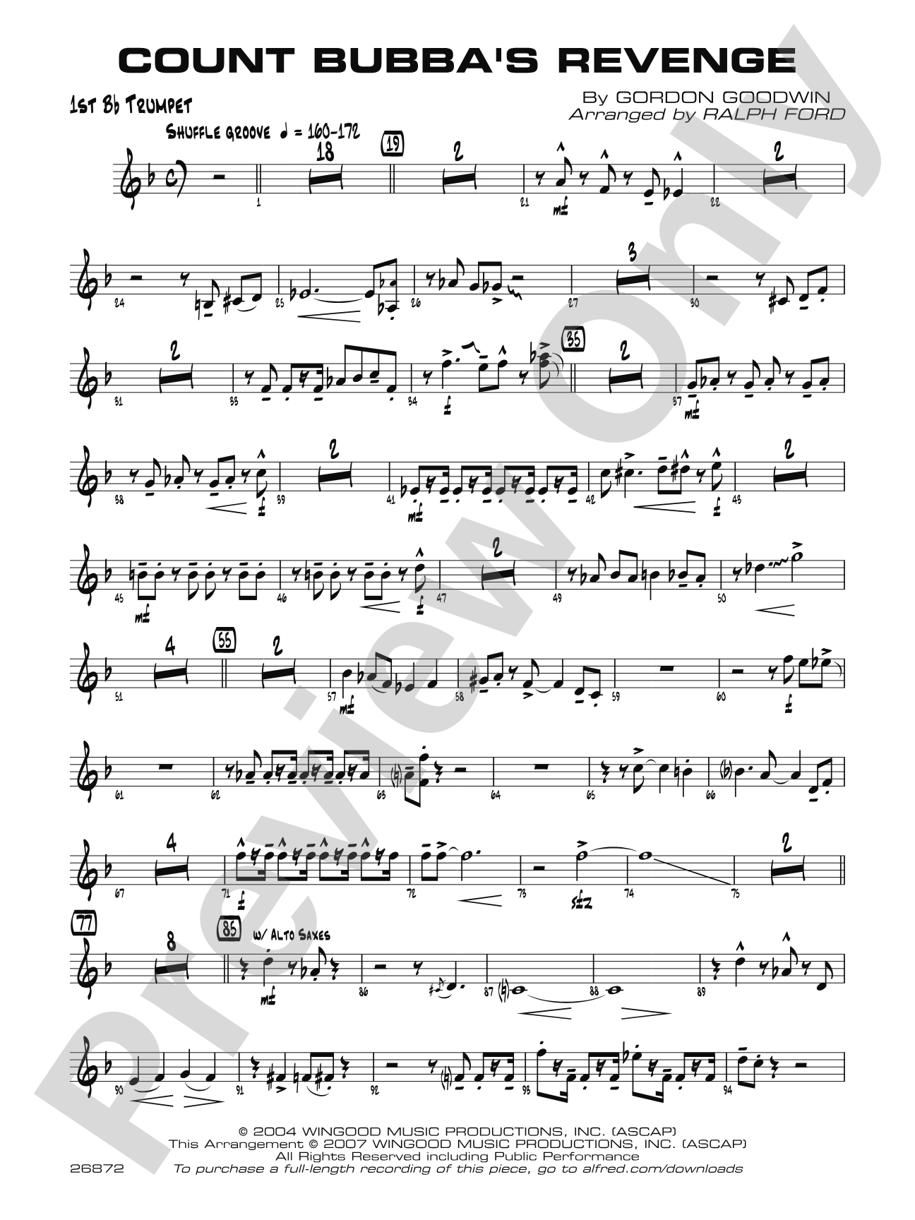 Count Bubba's Revenge: 1st B-flat Trumpet